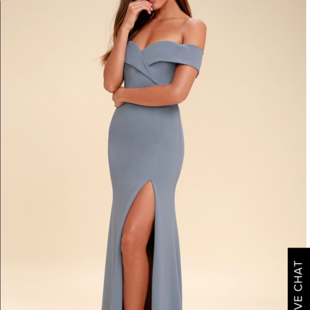 Lulus Off the Shoulder Maxi Dress